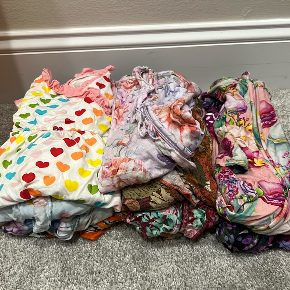 BAMBOO PJS! Kickee pts, Posh peanut,Kyte baby,Angel dear,Gigi and Max 0-3 to 6-9